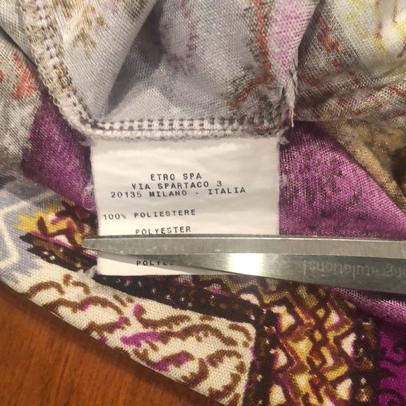 Etro Women's Dress-Size 40 Made In Italy Multicolor - Picture 8 of 8